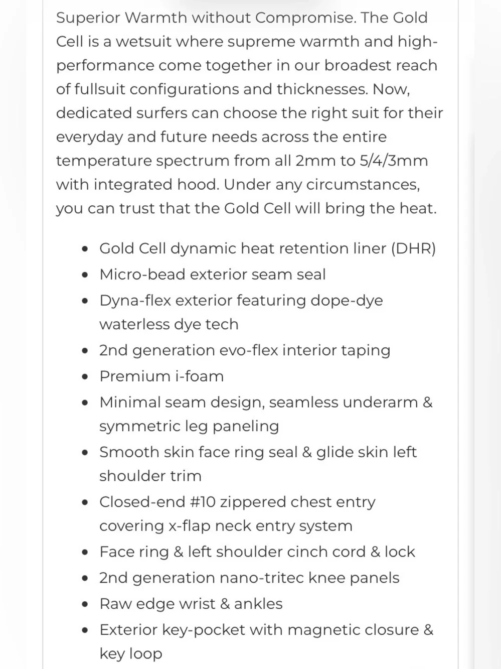 Body Glove Gold Cell Black Wetsuit